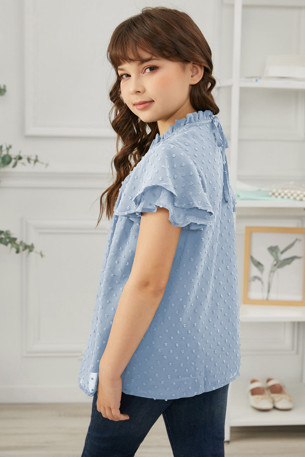 How Sweet It Is Swiss Dot Blouse