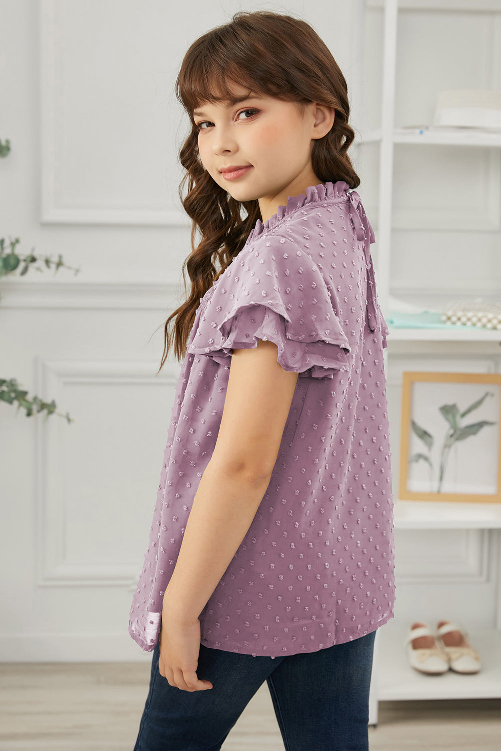 How Sweet It Is Swiss Dot Blouse