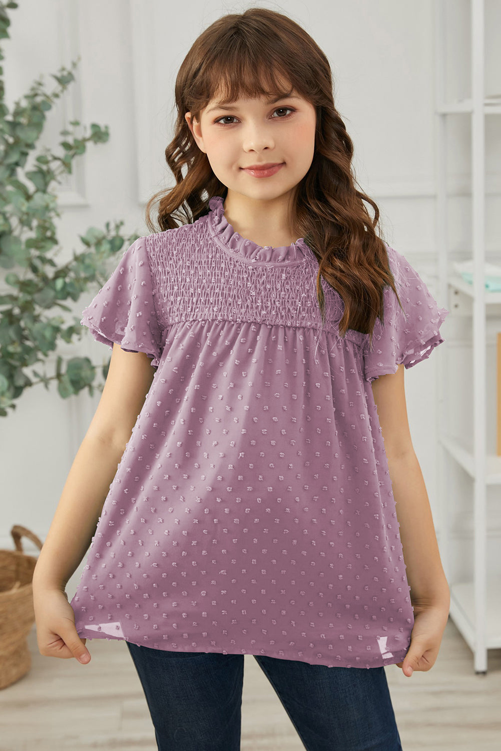 How Sweet It Is Swiss Dot Blouse