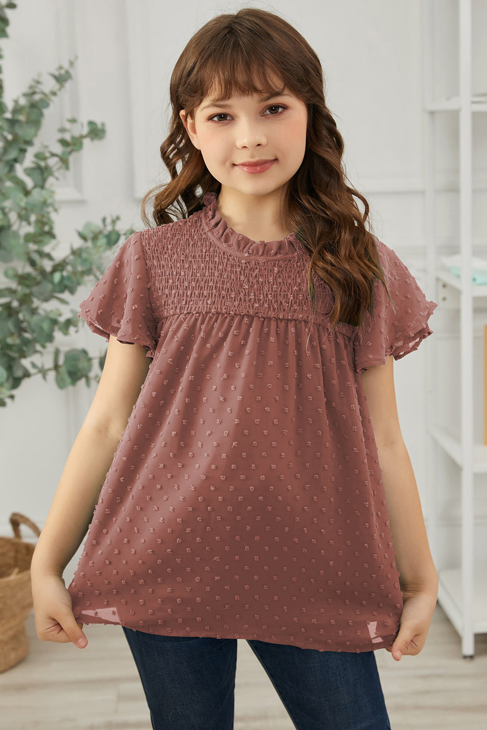 How Sweet It Is Swiss Dot Blouse