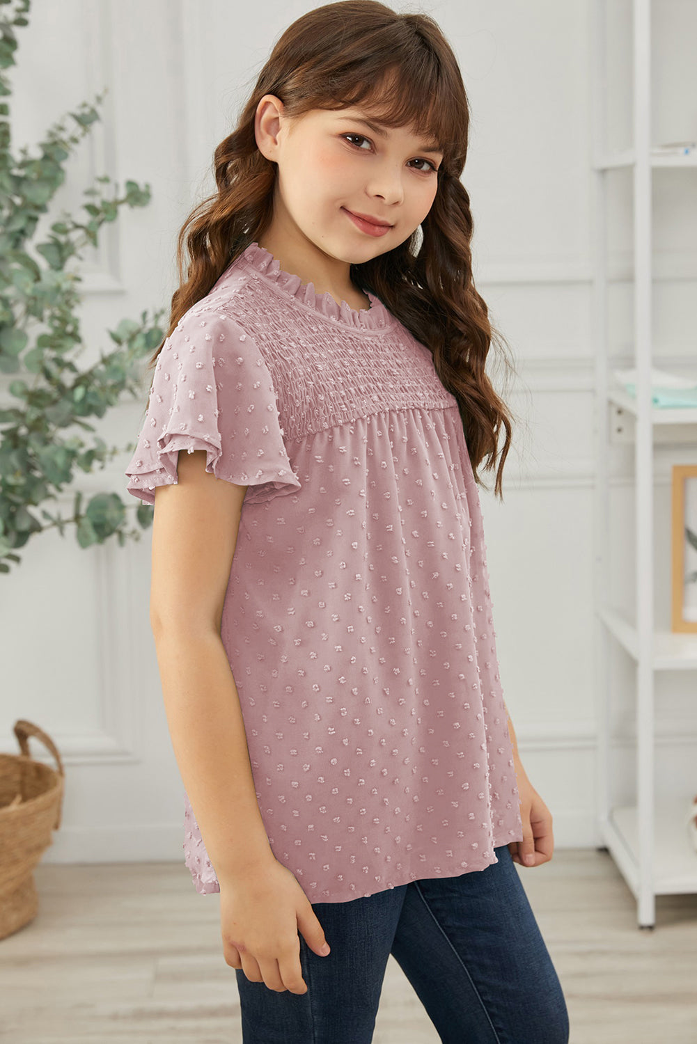 How Sweet It Is Swiss Dot Blouse