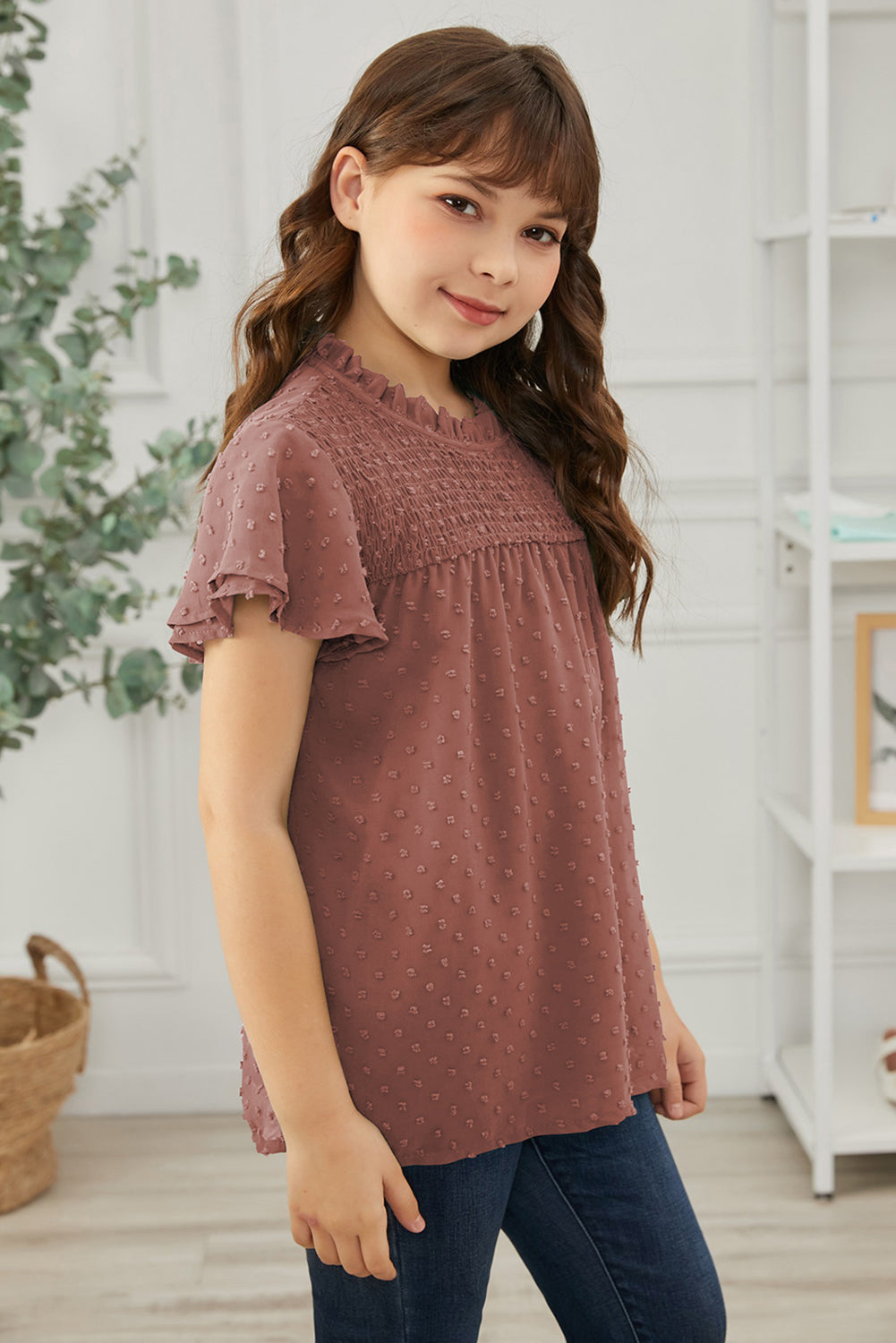 How Sweet It Is Swiss Dot Blouse