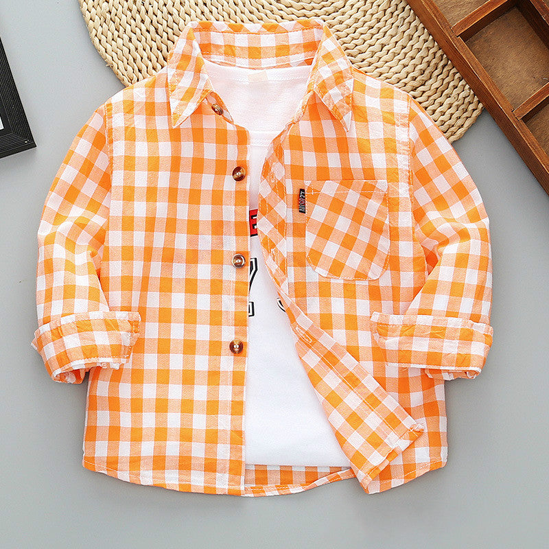 Orange gingham