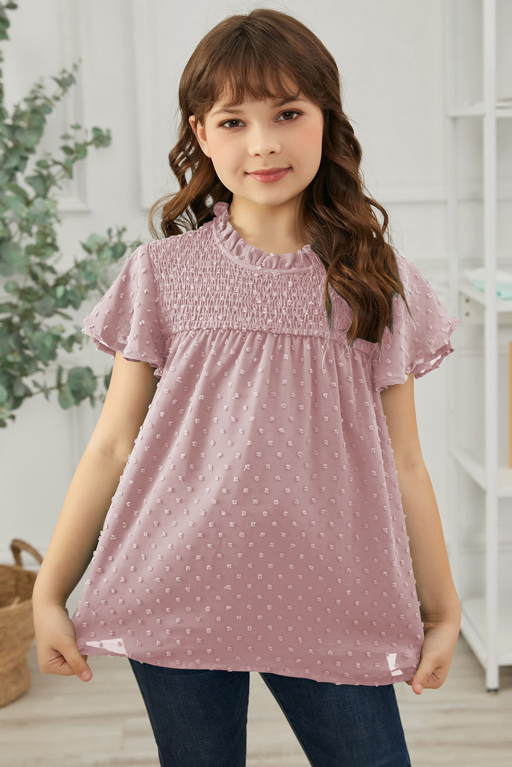 How Sweet It Is Swiss Dot Blouse