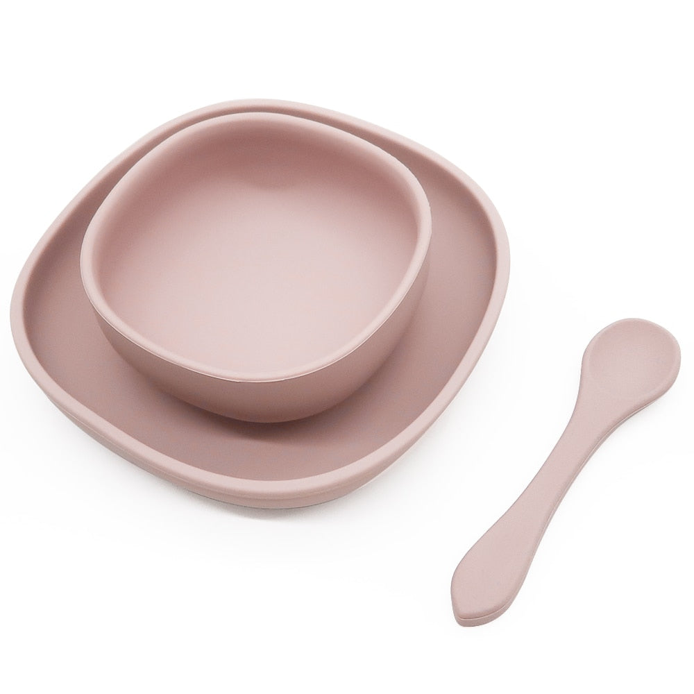 4pc Baby Silicone Plate Set