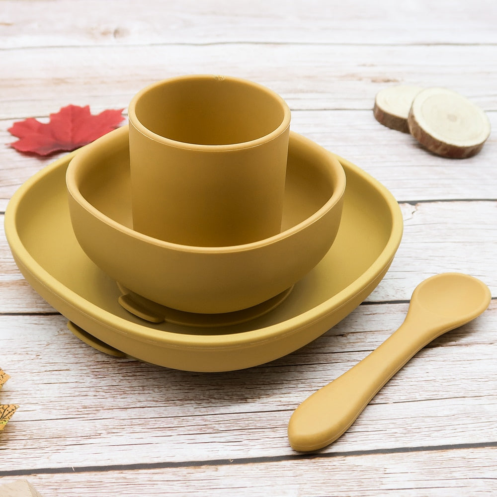 4pc Baby Silicone Plate Set