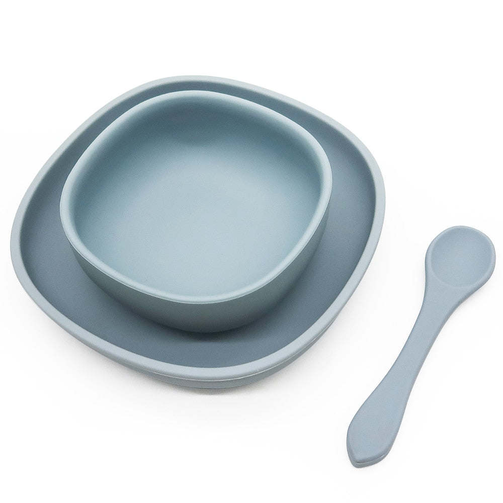 4pc Baby Silicone Plate Set