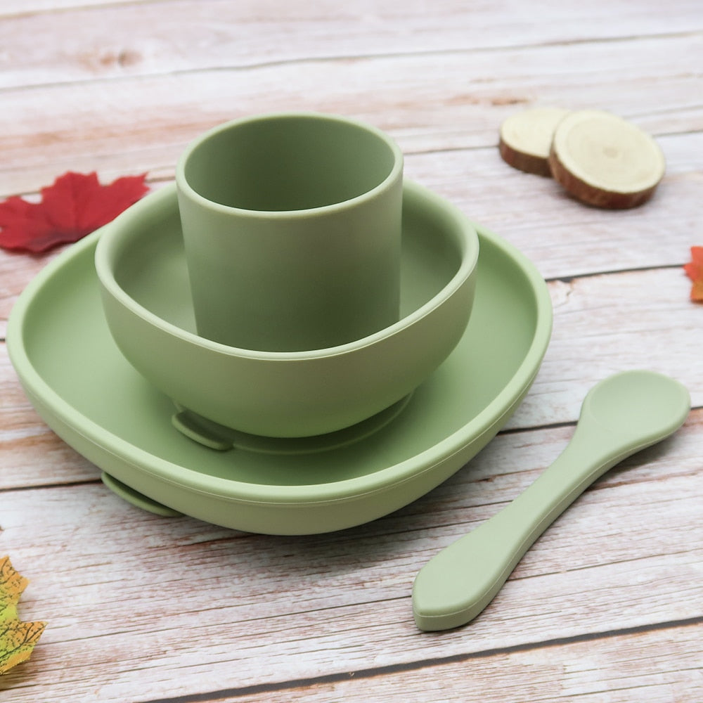 4pc Baby Silicone Plate Set