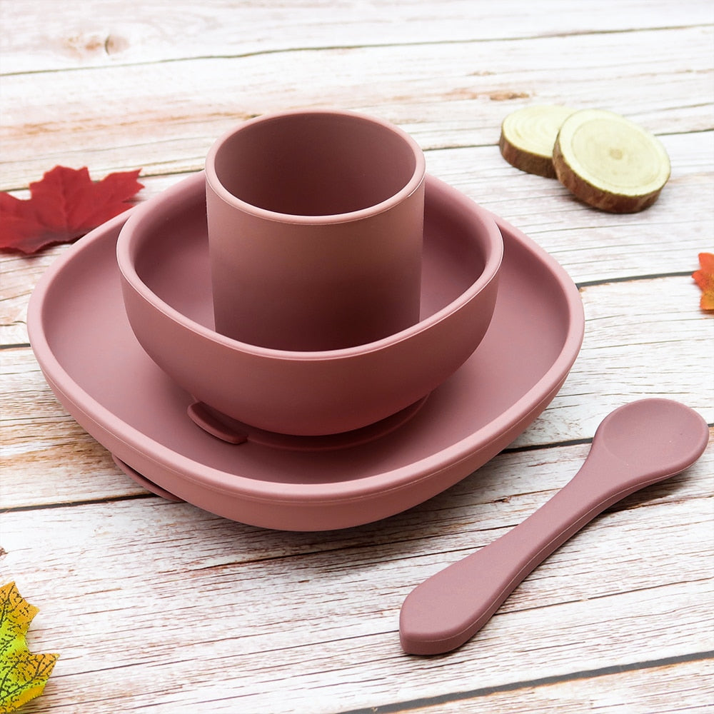 4pc Baby Silicone Plate Set