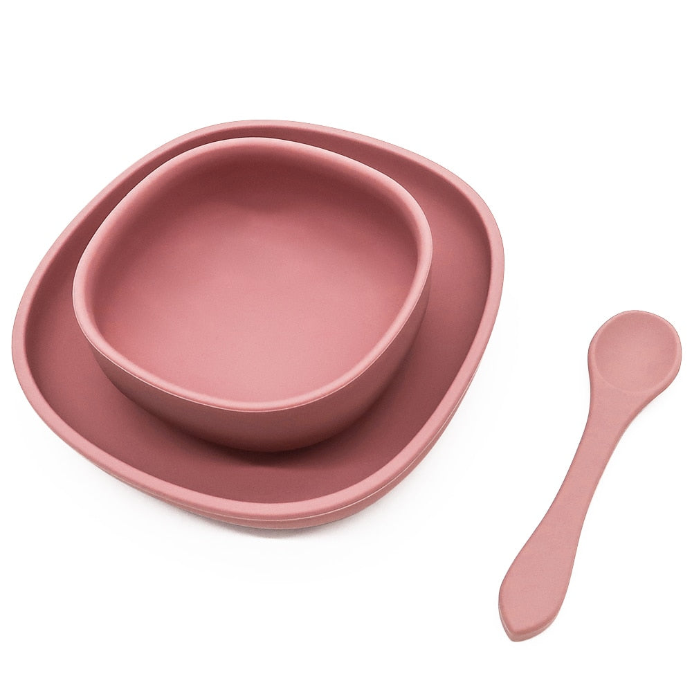 4pc Baby Silicone Plate Set
