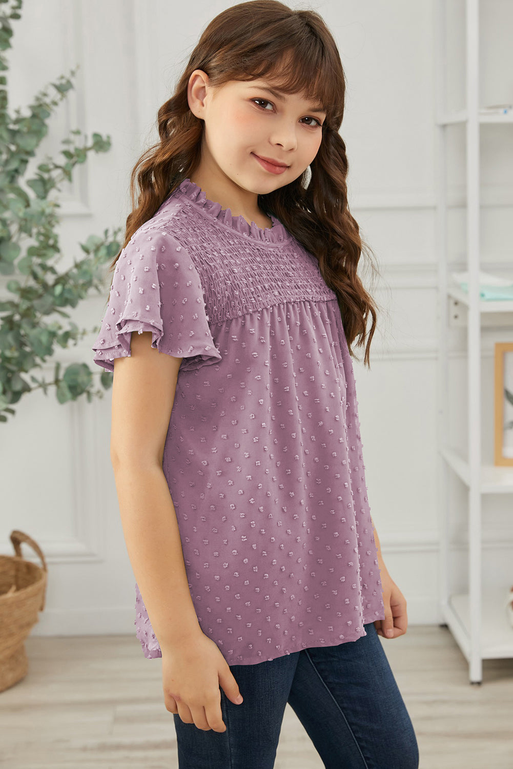 How Sweet It Is Swiss Dot Blouse