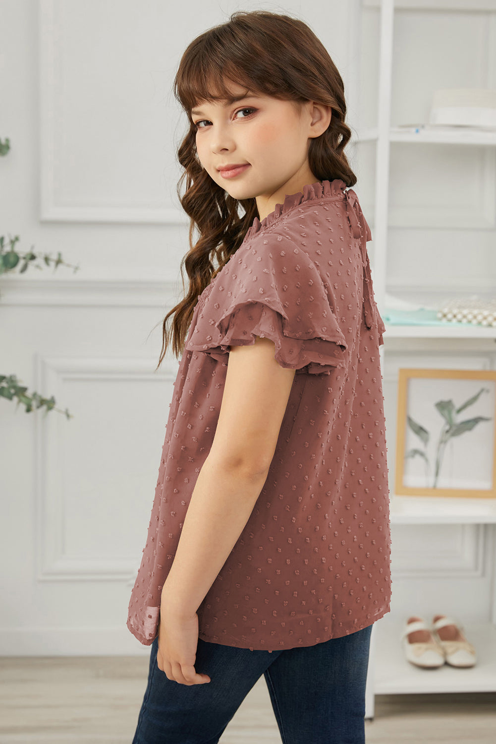 How Sweet It Is Swiss Dot Blouse