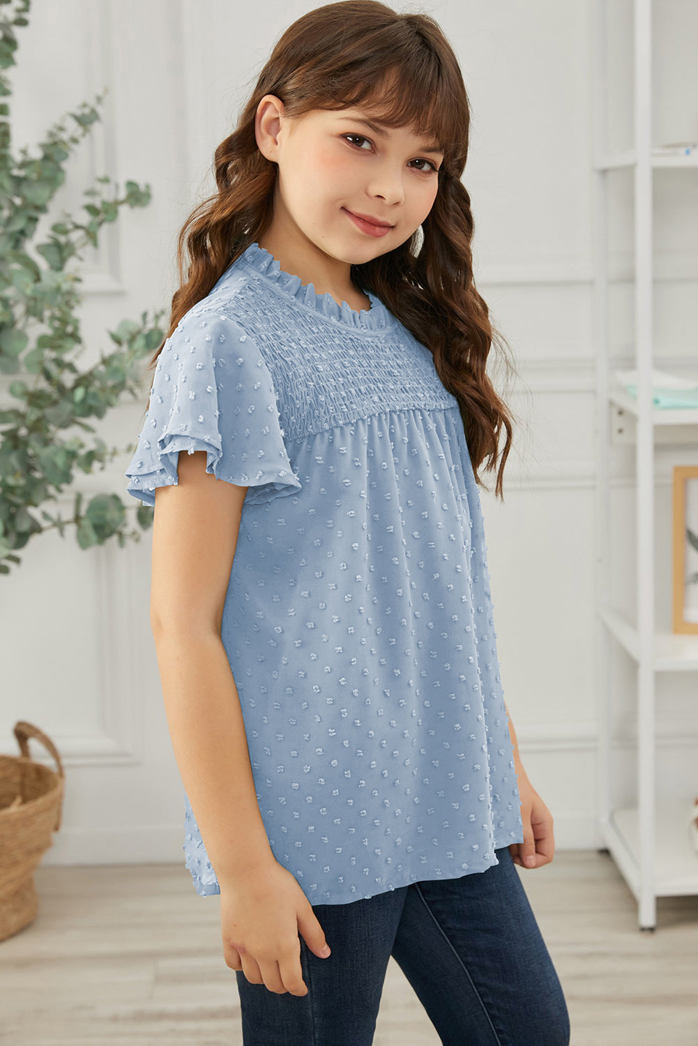 How Sweet It Is Swiss Dot Blouse